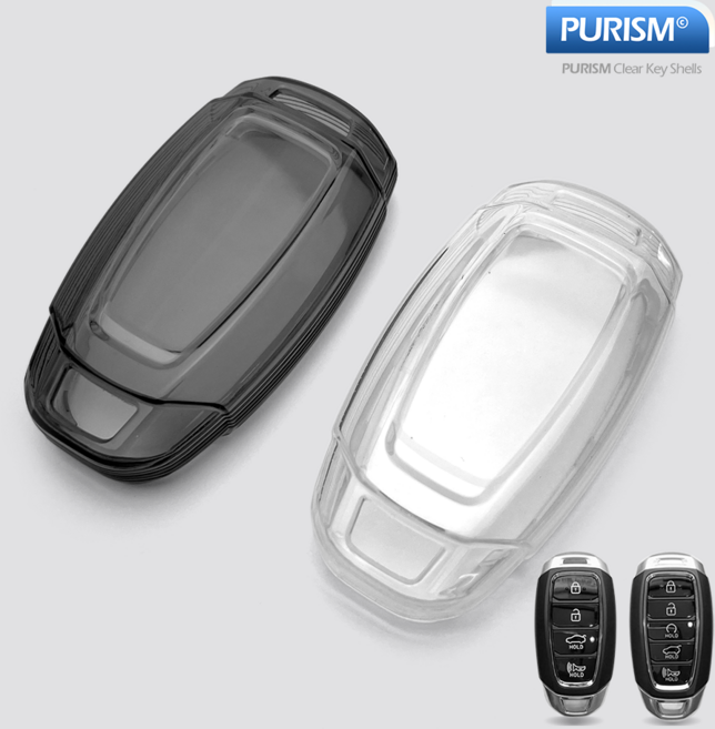 카슬라 퓨어리즘 투명 스마트키 키케이스 키홀더 [현대호환], HD_02, 클리어 화이트