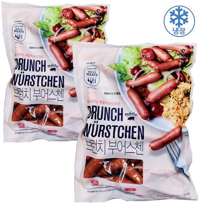 존쿡델리미트 브런치부어스첸 소시지 720g X 2개(냉장), 2개