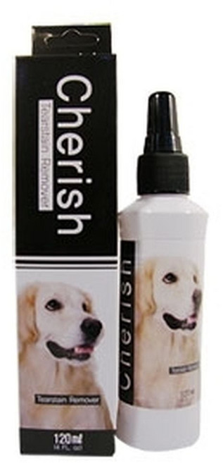 체리쉬 반려동물 눈물제거제 120ml 강아지 눈주변 얼룩 세정제, 1개, 1g, 1ml