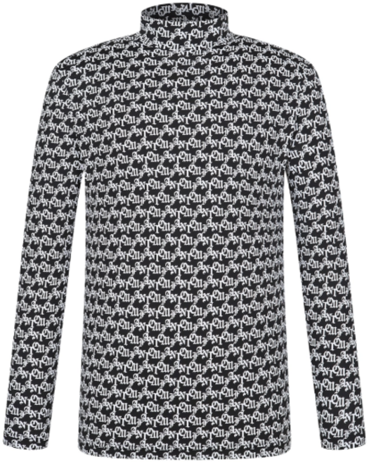 팬텀 골프 양말증정 봄꿀탬 남성 로고 패턴 포인트 전판 냉감 소재 긴팔 이너티셔츠 211E1TI211 일산뉴코아