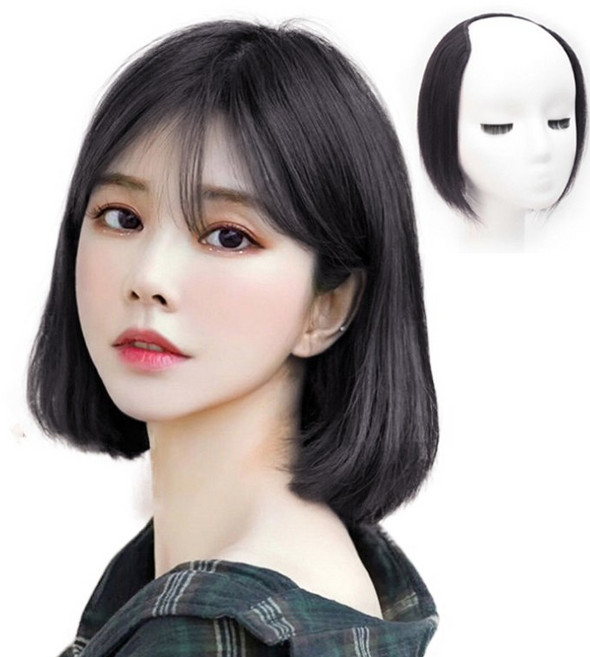 이쁘다샵 가발위드 짧은머리 스타일 어반쇼트 숱보충 붙임머리, 네츄럴블랙20cm, 1개