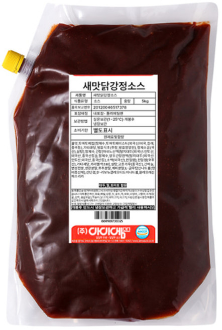 아이엠소스 새맛닭강정소스 대용량 전문점용 업소용 박스상품, 5kg, 4개