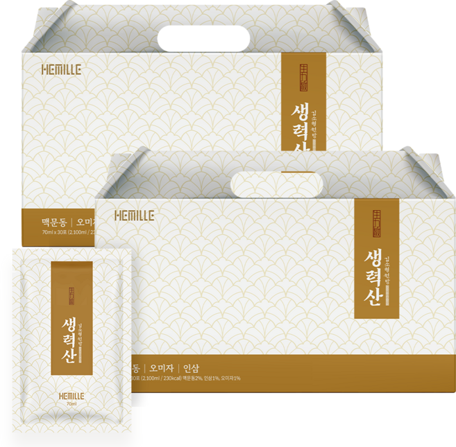 김소형 원장 생력산 국산 볶은 맥문동 진액 오미자 인삼 여름건강 달임액, 70ml, 60개