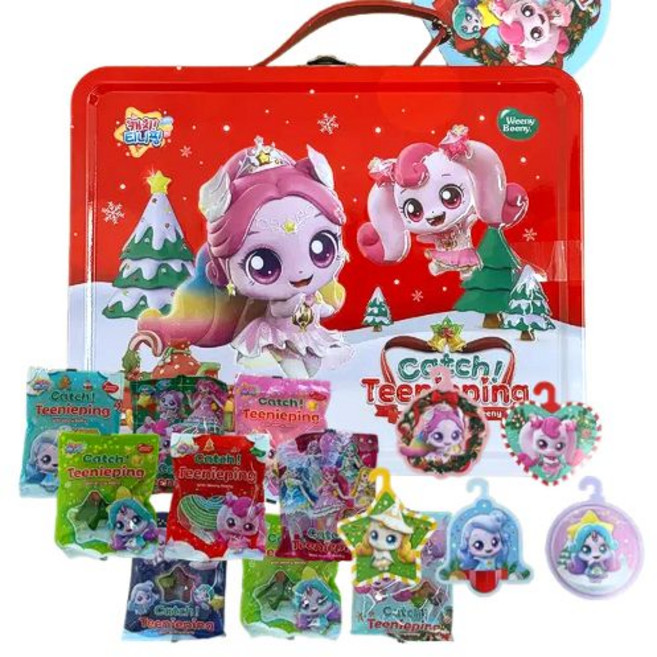 캐치티니핑 크리스마스 오르골 가방틴, 1세트, 545g