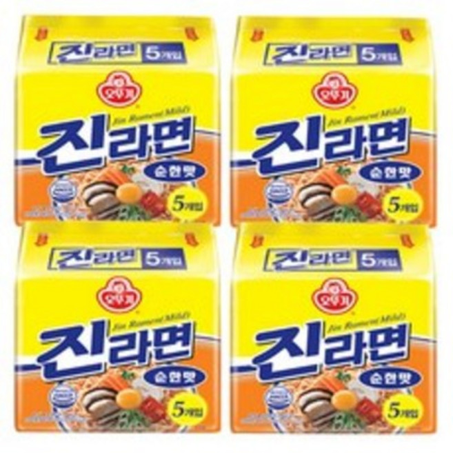 오뚜기 진라면 순한맛 120g, 20개