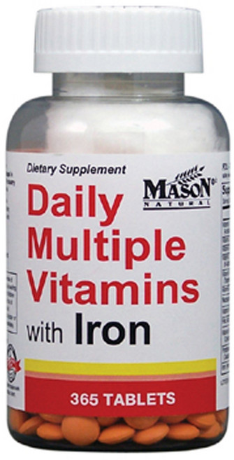 Mason Naturals 每日含鐵綜合維他命, 365顆, 1罐