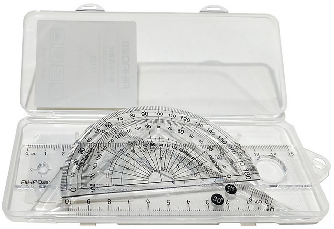 제도자세트 학습용 삼각자 각도기 4종세트 신학기 입학선물 다용도 문구 설계