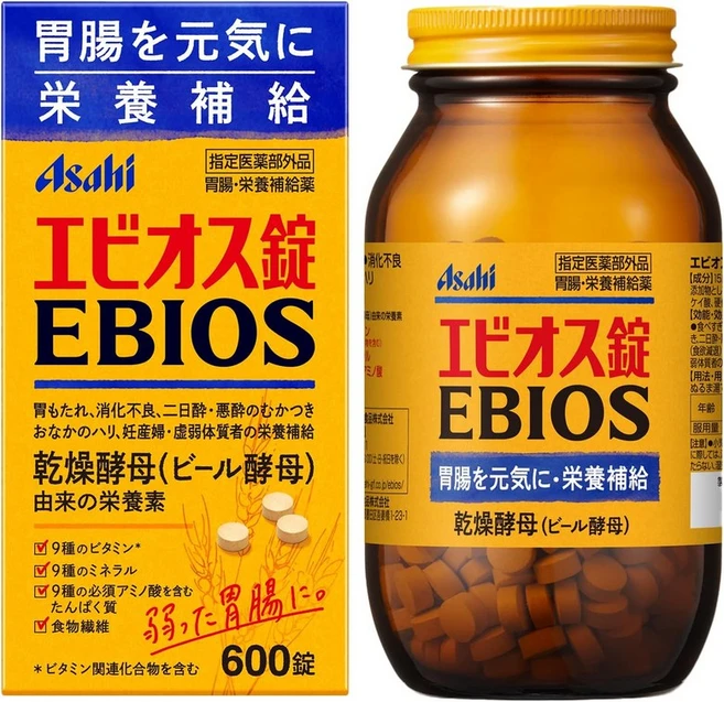 에비오스정 소화 각종 위장 케어 영양 보급 600정 - 쿠팡