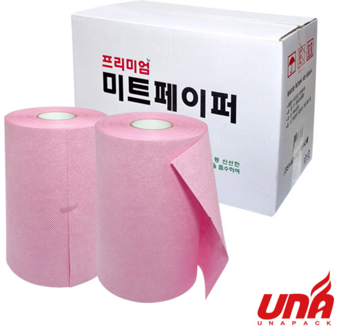 두꺼운 핑크 미트페이퍼 200매, 2개, 200개입