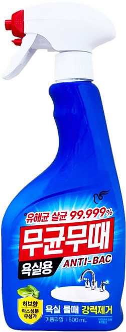 무균무때 안티박 욕실용 세정제, 500ml, 2개
