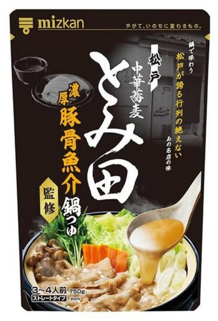 미쓰칸 중화소바와 미타감수 진한 돼지 뼈 해산물 냄비 쯔유 750g × 12봉입 × 2케이스