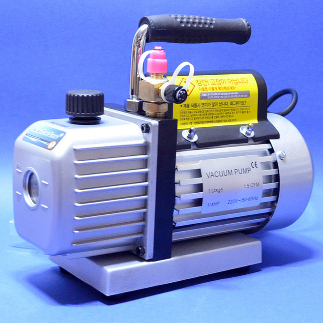 아시안퍼스트 VP-115-220V 진공펌프 1.5cfm 1/4HP 신냉매 구냉매 진공펌프오일포함, 1개