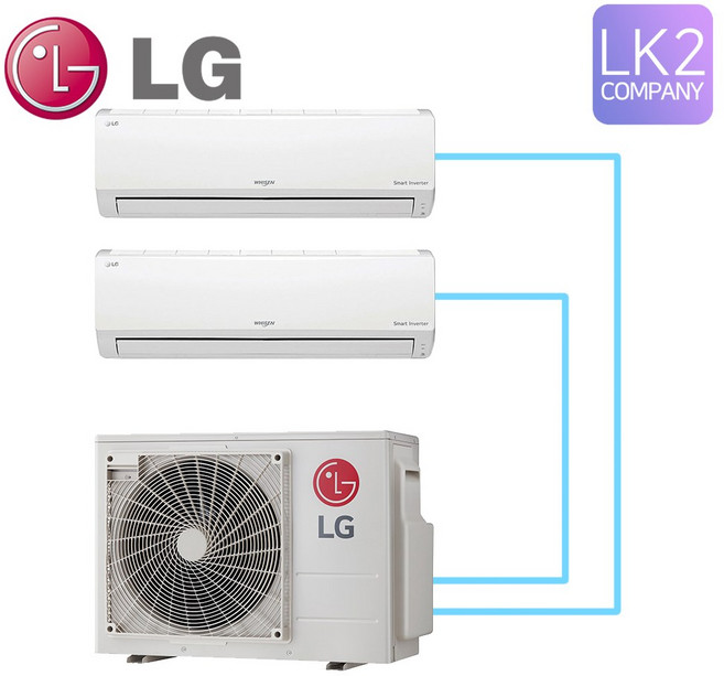 LG 엘지 1등급 벽걸이 에어컨 2in1 6평+6평 올인원 멀티형 3in1 4in1 5in1 조합가능 설치비별도, 일반배관형, LG 1등급 6평+10평 2in1에어컨