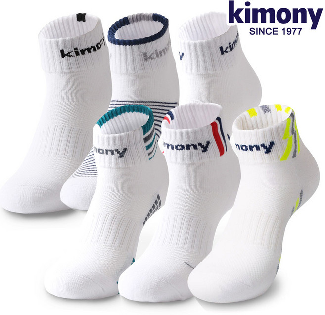 키모니 국내제작 남성 여성 스포츠 양말 KSS-505 라이트 중목 러닝 헬스 테니스 운동 두툼한 쿠션 중목 개별포장, KSS505_M3(남성)