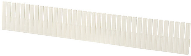 수납용 절단 가능한 서랍 칸막이, 4개, 베이지