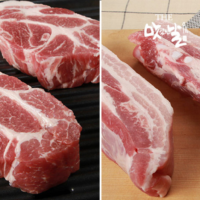 보성녹돈 냉장 1등급 삼겹살500g+목살500g(구이수육용), 삼겹살500g+목살500g(수육용)