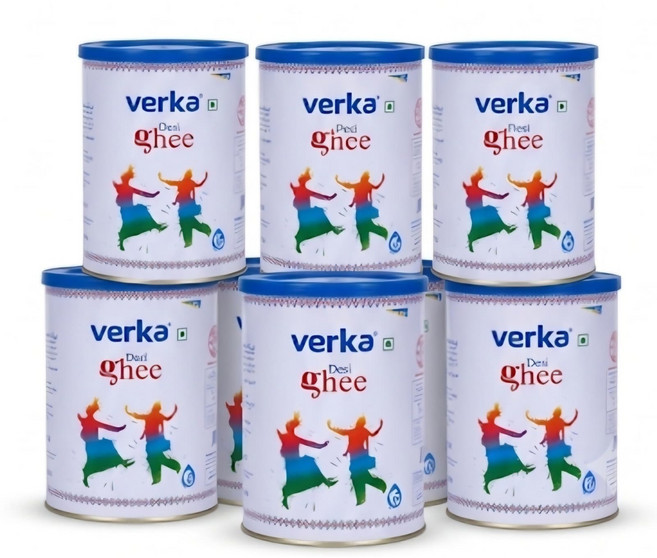 VERKA PURE GHEE ( VERKA BUTTER GHEE INDIA ) 베르카 기버터, 5개, 900g