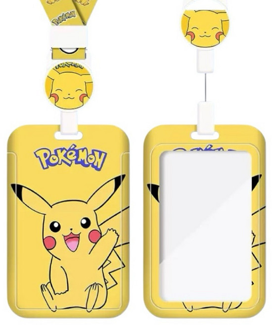 피카츄 카드목걸이 회사 출입증 사원증 카드홀더 릴형 교통카드 지갑