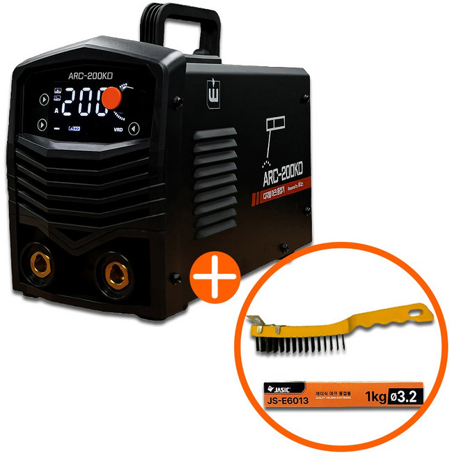 위더스 ARC-200KD 디지털 아크용접기 티그 인버터 휴대용 미니 전기 알곤 용접기, 1개