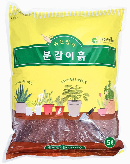 가든집사 분갈이흙 5L- 다육이흙 제라늄 배양토, 5L, 1개