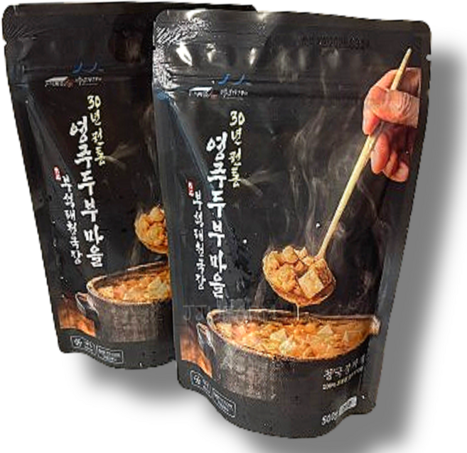 영주 국내산 부석태 청국장 식감이 살아있는 밀키트, 3개, 500g
