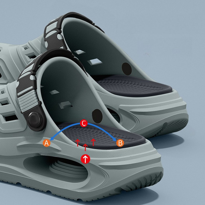 남성 발바닥 아치서포트 아쿠아샌들 무리가 가지않는 미끄럼방지 EVA 캐주얼 슬리퍼 착화감 사무실 실내화