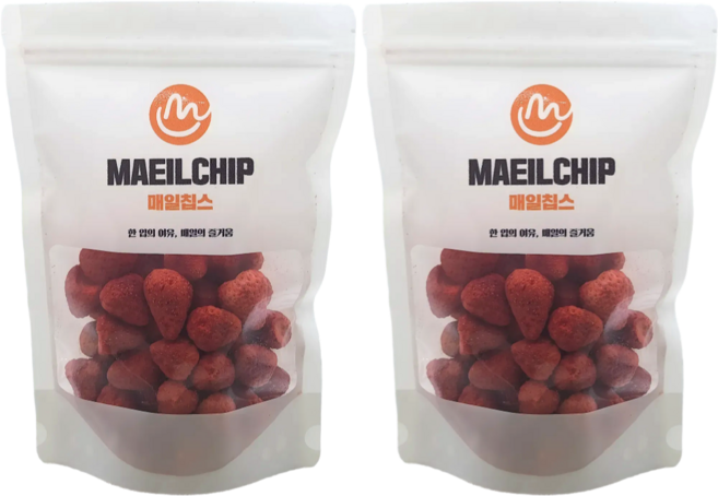매일칩스 동결건조 딸기칩, 2개, 100g