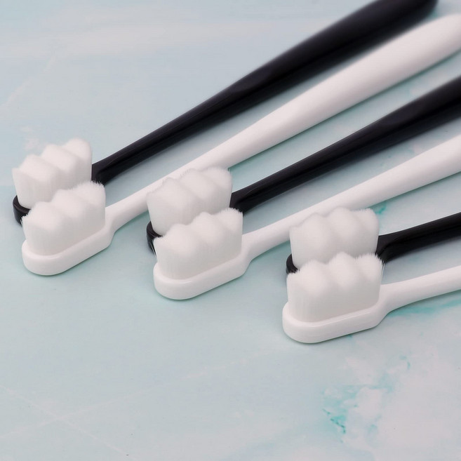 TOYAKU 나노칫솔 부드러운 6개 세트 [잇몸을 붙이지 않는다] 와이드 초극세모