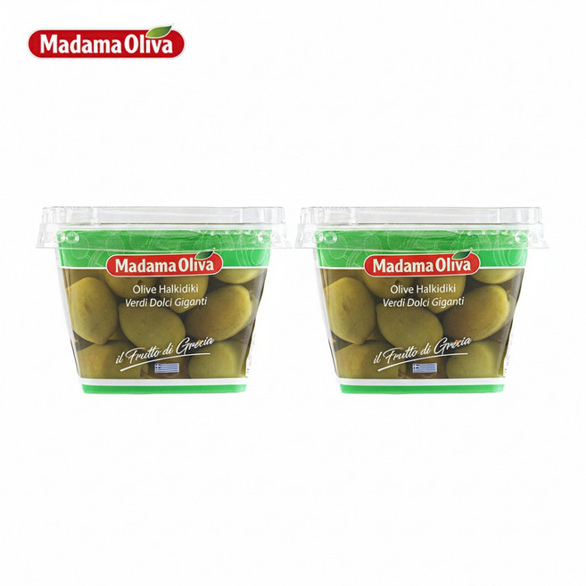 마다마올리바 냉장 그린 자이언트 할키디키 올리브 480g X 2병, 2개