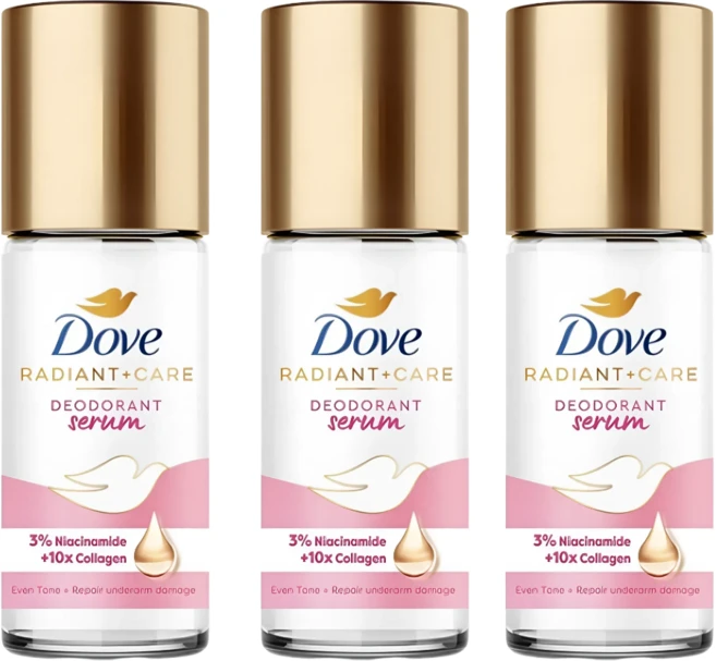 도브 데오도란트 드라이 세럼, +10xCollagen(롤온), 3개, 40ml - 쿠팡