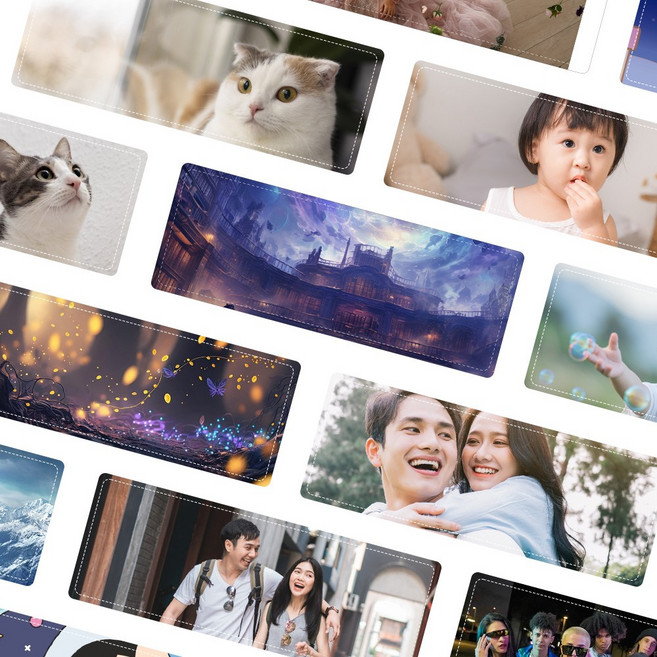 마우스 패드 포토 사진 커스텀 무선 충전 주문제작 소량 장패드 게이밍 캐릭터 방수 미끄럼방지, 커스텀무선충전마우스장패드, 1개