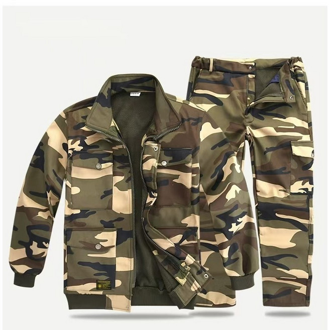 Chephie 플리스 안감 작업복 상하세트 실외근무 겨울정비복 용접복