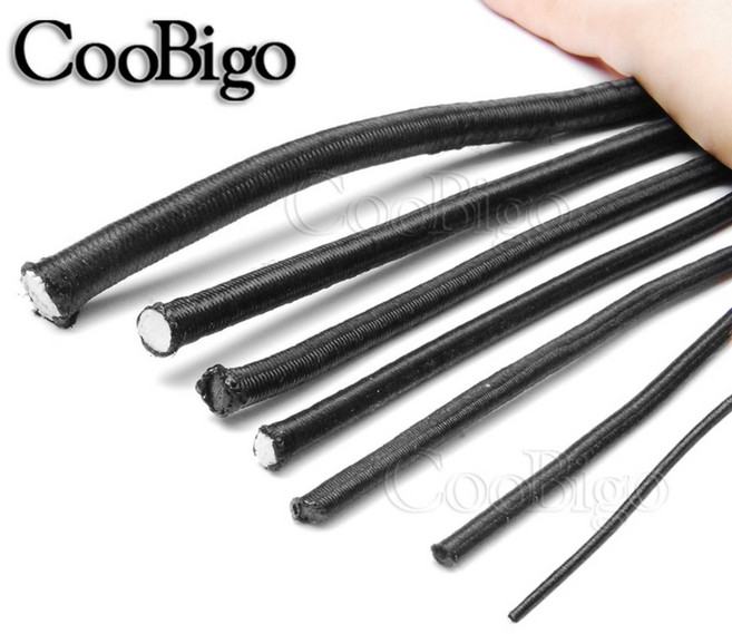 의류부자재 고무줄끈 고무 줄 밴드 야외 프로젝트 텐트 카약 보트 backage 만들기 diy 보석에 대 한 5 미터 강한 탄성 로프 번지 충격 코드 스트레치 문자열, 직경 4mm, 1개, Diameter 4mm