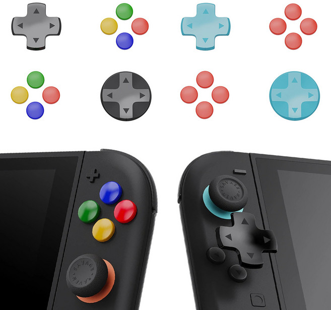 스컬앤코 닌텐도 스위치2 조이콘 버튼 커버 D패드, 1세트, SFC, D패드 버튼커버