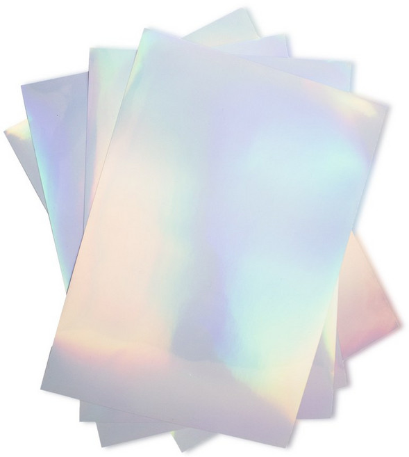 [메잌미] 오로라 필름 홀로그램 시트지 (A4/10장), 레인보우