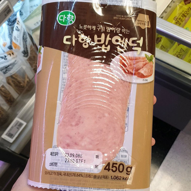 다향 밥앤덕 슬라이스햄, 450g, 1개