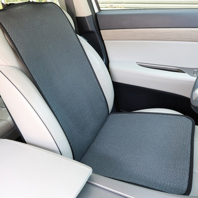 여름 시원한 냉감 통풍 나노 에어 매쉬 논슬립 등받이 + 매트 일체형, 혼합색상