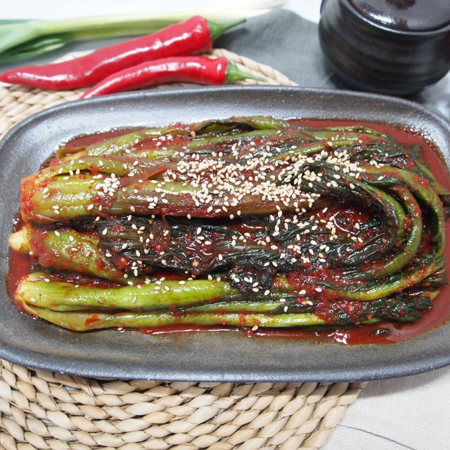 갓김치 1kg 돌산갓 여수갓 반찬 밥반찬 밑반찬 전라도김치, 1개, 2kg