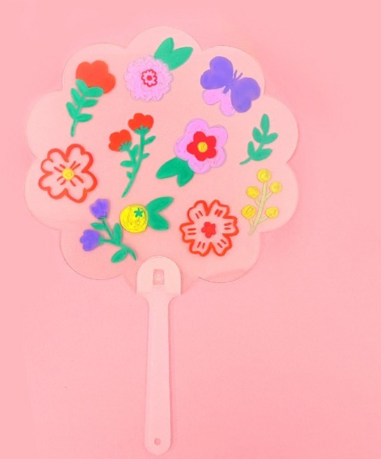 KO 투명부채 꽃 1개입 만들기 수업