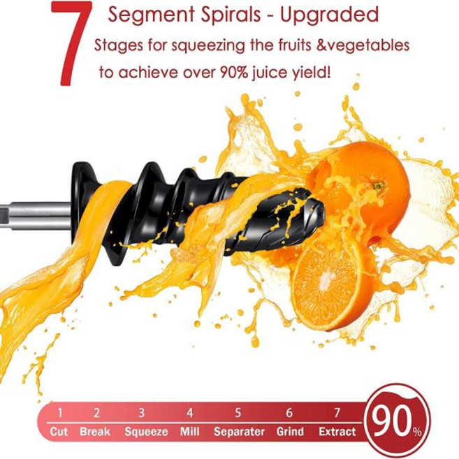 주방 보조용 쥬서 부착물 KA 액세서리 예비 부품 주스 추출기 스탠드 믹서 느린, 한개옵션0, 1개