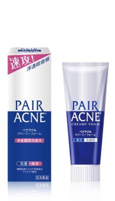 日本獅王 LION PAIR 沛醫亞肌膚調理洗面乳80g/PAIR沛醫亞皮脂調理化妝水160ml 洗面乳, 1個, 洗面乳 80g