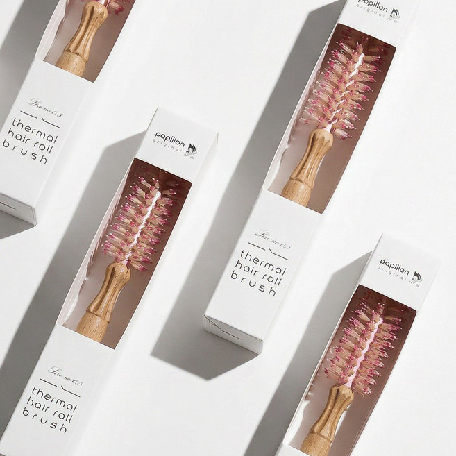 엠앤와이뷰티 전문가용 0.5 호 롤 브러쉬 뿌리볼륨 브러쉬 드라이롤빗, 1개, 핑크