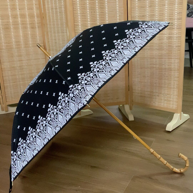 Vivienne Westwood 花紋晴雨傘 竹節手柄