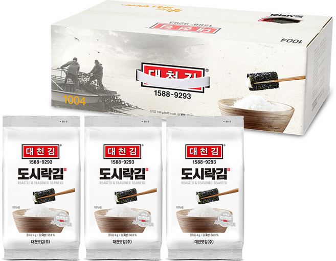 대천김 도시락김 4g x 27봉, 1개