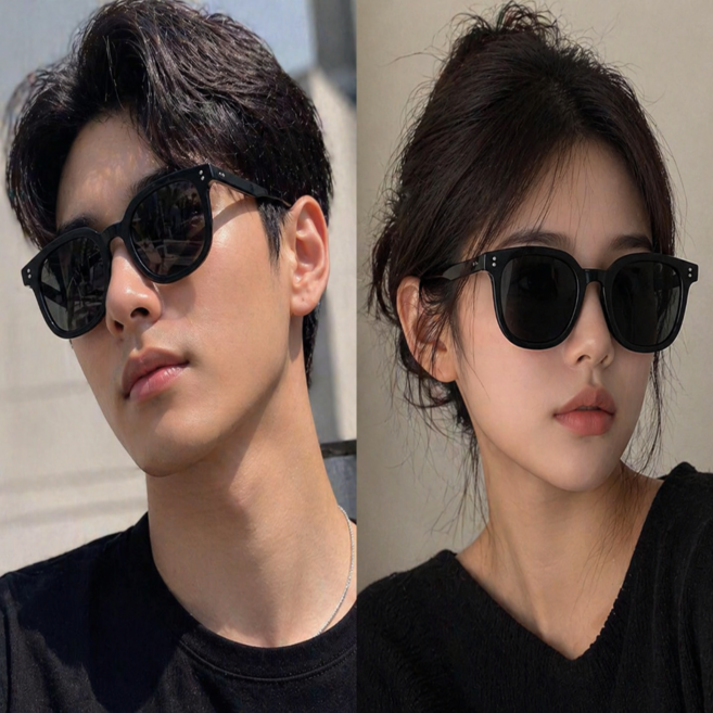 비니오 스퀘어 선글라스 세트 썬그라스 케이스 안경닦이 포함 남녀공용 패션안경