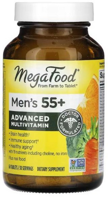 메가푸드 55플러스 맨스 멀티비타민 60정, 1개