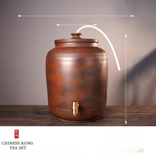 자이클랩 오동나무항아리 쌀독 보관함 방충 대용량, 수도꼭지 겸용 중형 20L, 1개, 기본 색상