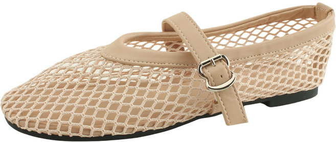 매쉬 시스루 망사 메리제인 여름 플랫슈즈