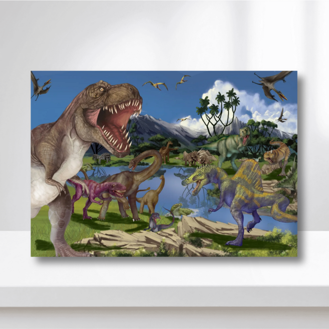 공룡 퍼즐 어린이 iq eq 향상 판퍼즐 동물퍼즐 003. 쥬라기파크_03, 1개, A4 사이즈, 108피스