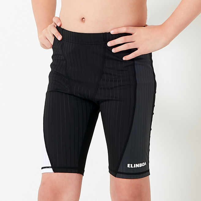 엘인보아 주니어 남아 실내수영복 스윔팬츠 모노절개블랙